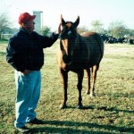 Jerry with one of his horses